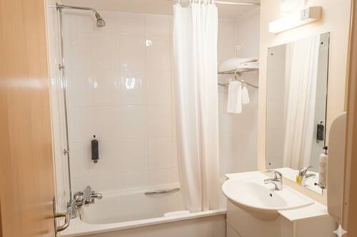Free toiletries, hair dryer, towels, soap