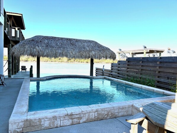 Pool - A real Catch, lighted fishing pier, swimming pool (Matagorda)