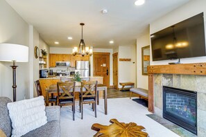 TV, fireplace - Walk to Gondola! Keystone Gem in River Run Village (Keystone)