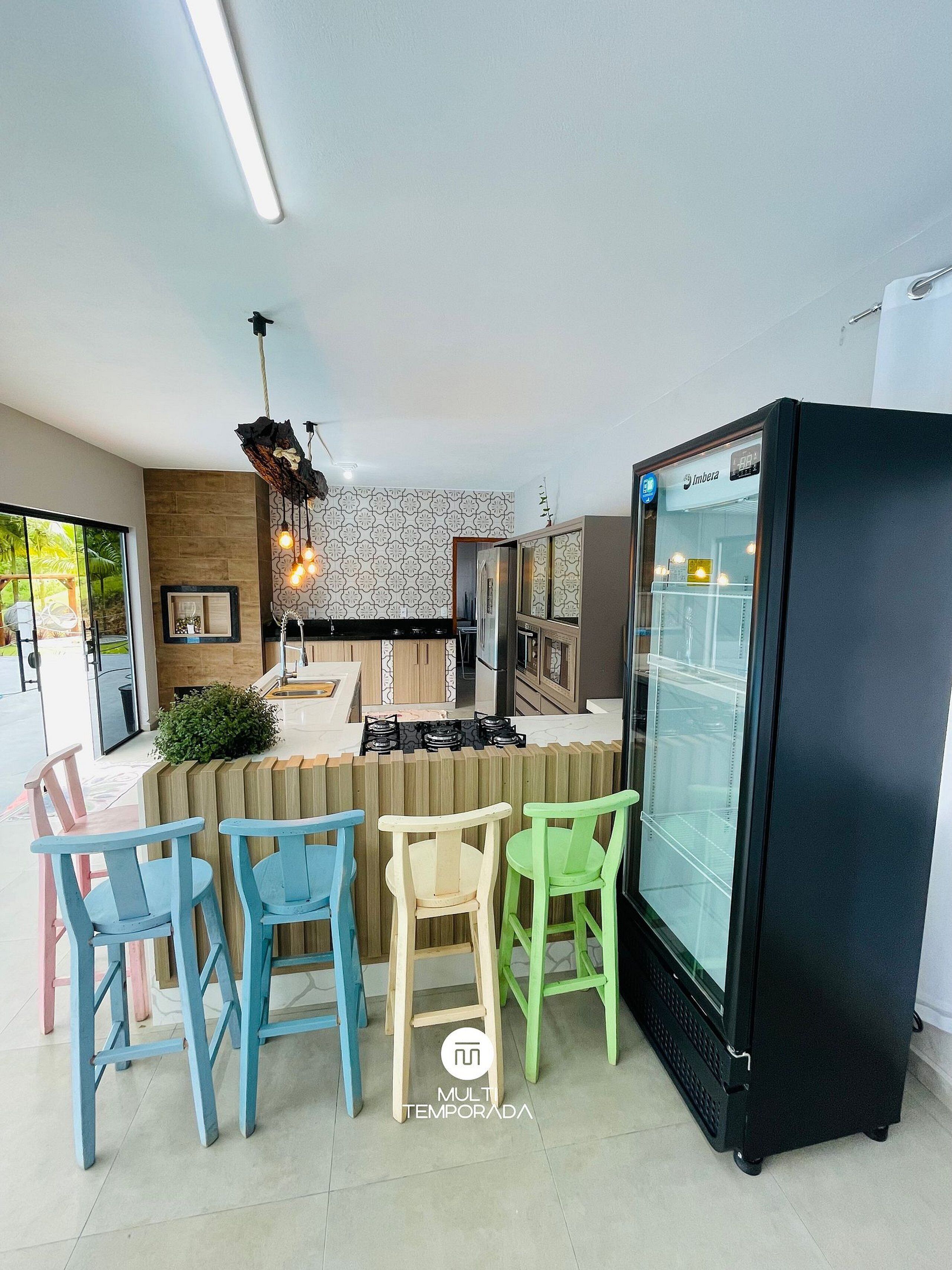 Honeymoon Cabin, Jetted Tub, Pool View | Private kitchen | Dining tables