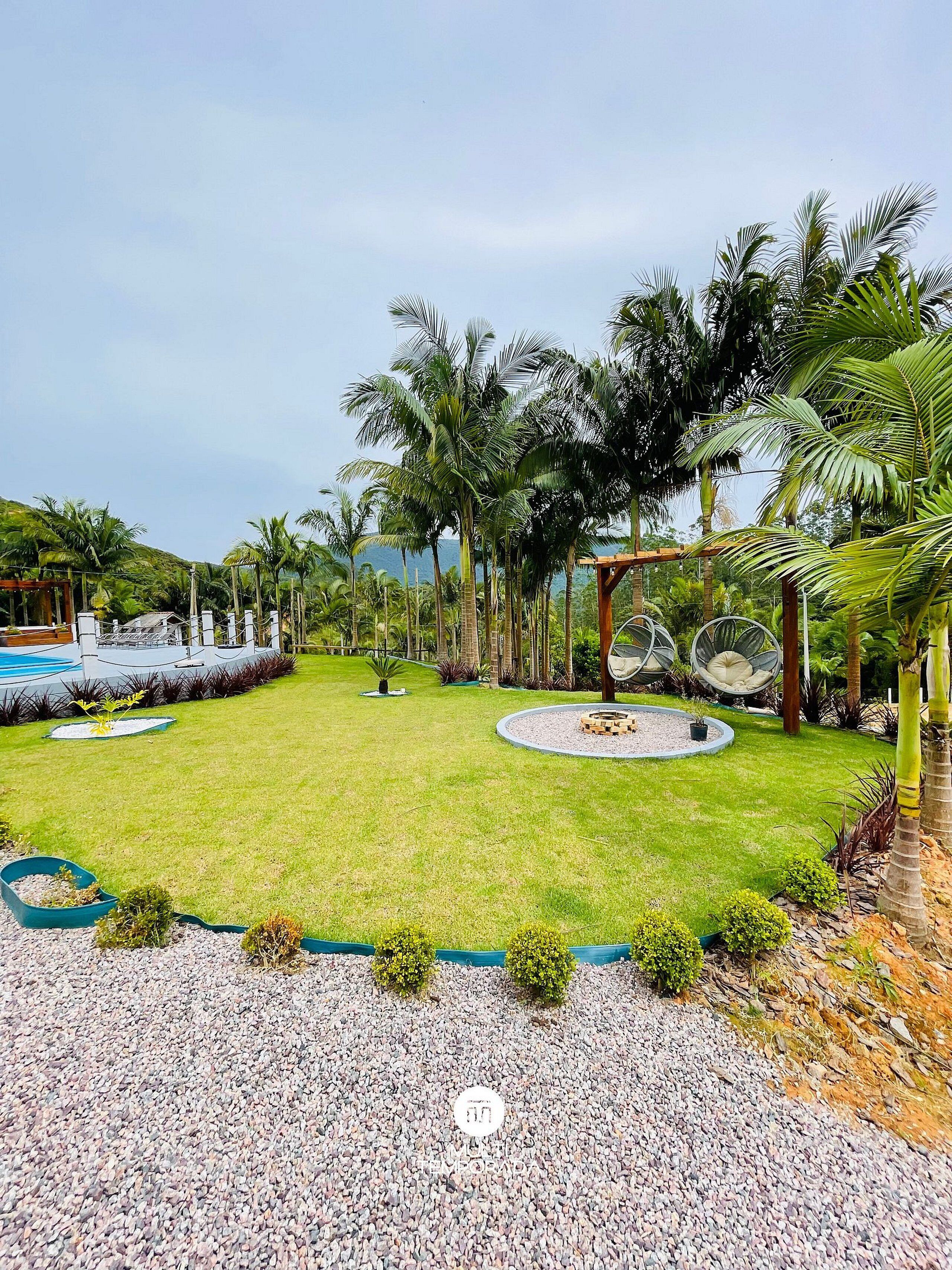 Hytte til brudepar - boblebad - udsigt til pool | Overnatningsstedets område