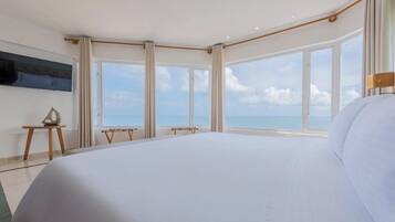 Kamar Double Basic, pemandangan pantai | Brankas dan Wi-Fi gratis