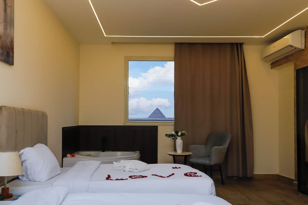 In-room safe, desk, laptop workspace, soundproofing