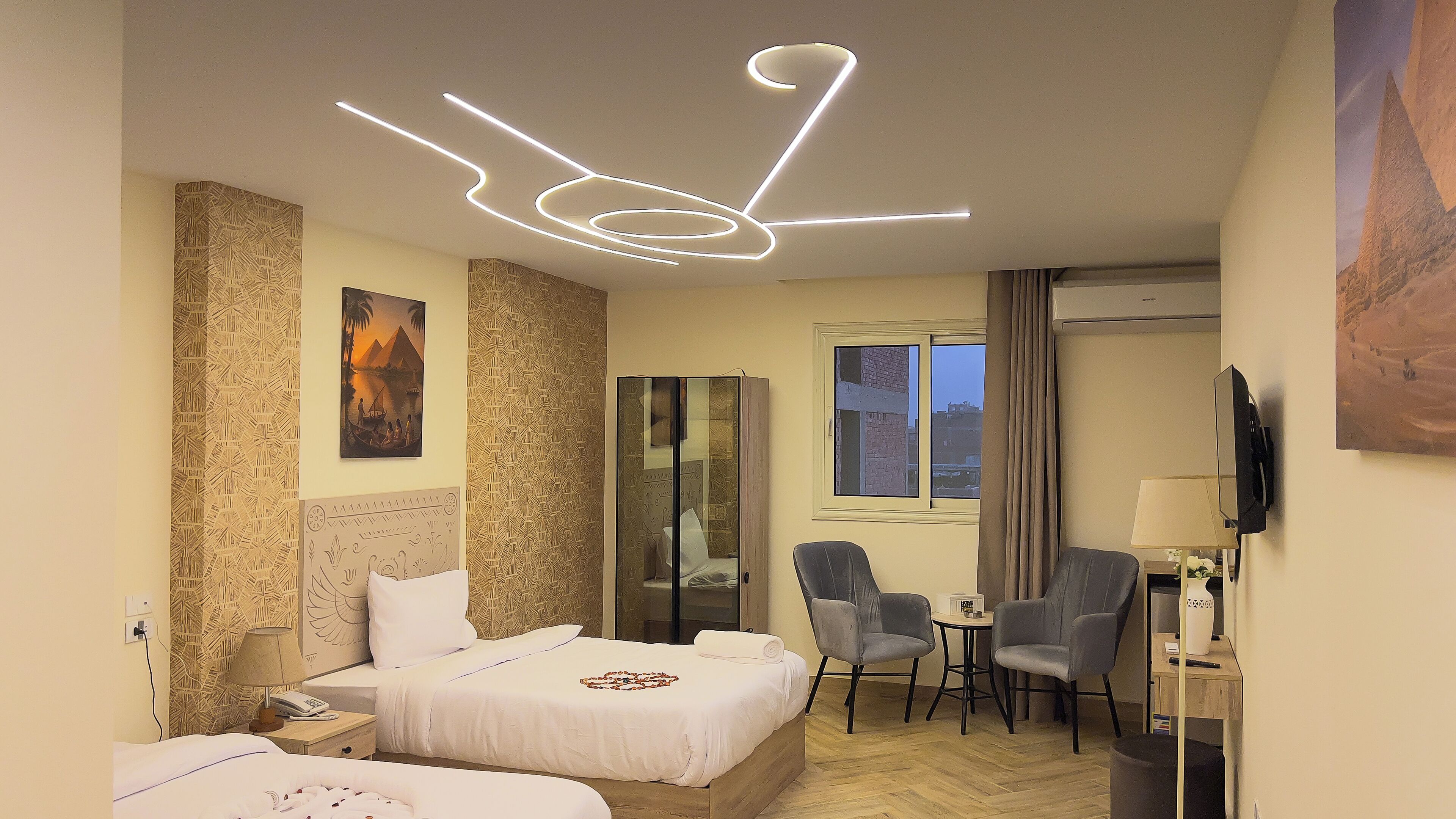 Classic Double or Twin Room, City View | Mountain view