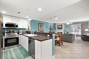 Fridge, microwave, oven, stovetop - Two Bedroom Updated Condo with Great Amenities (Ocean City)