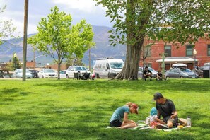 Parkeerplaatsen op het terrein