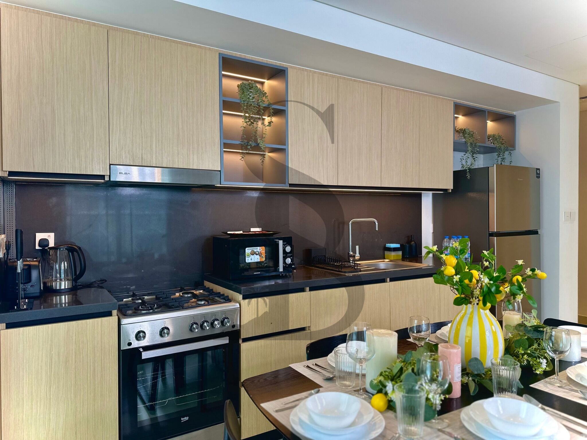 Appartement Deluxe, balcon, vue ville | Cuisine privée