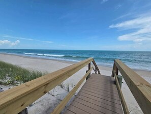 Vlak bij het strand