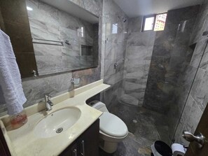Towels, soap, toilet paper