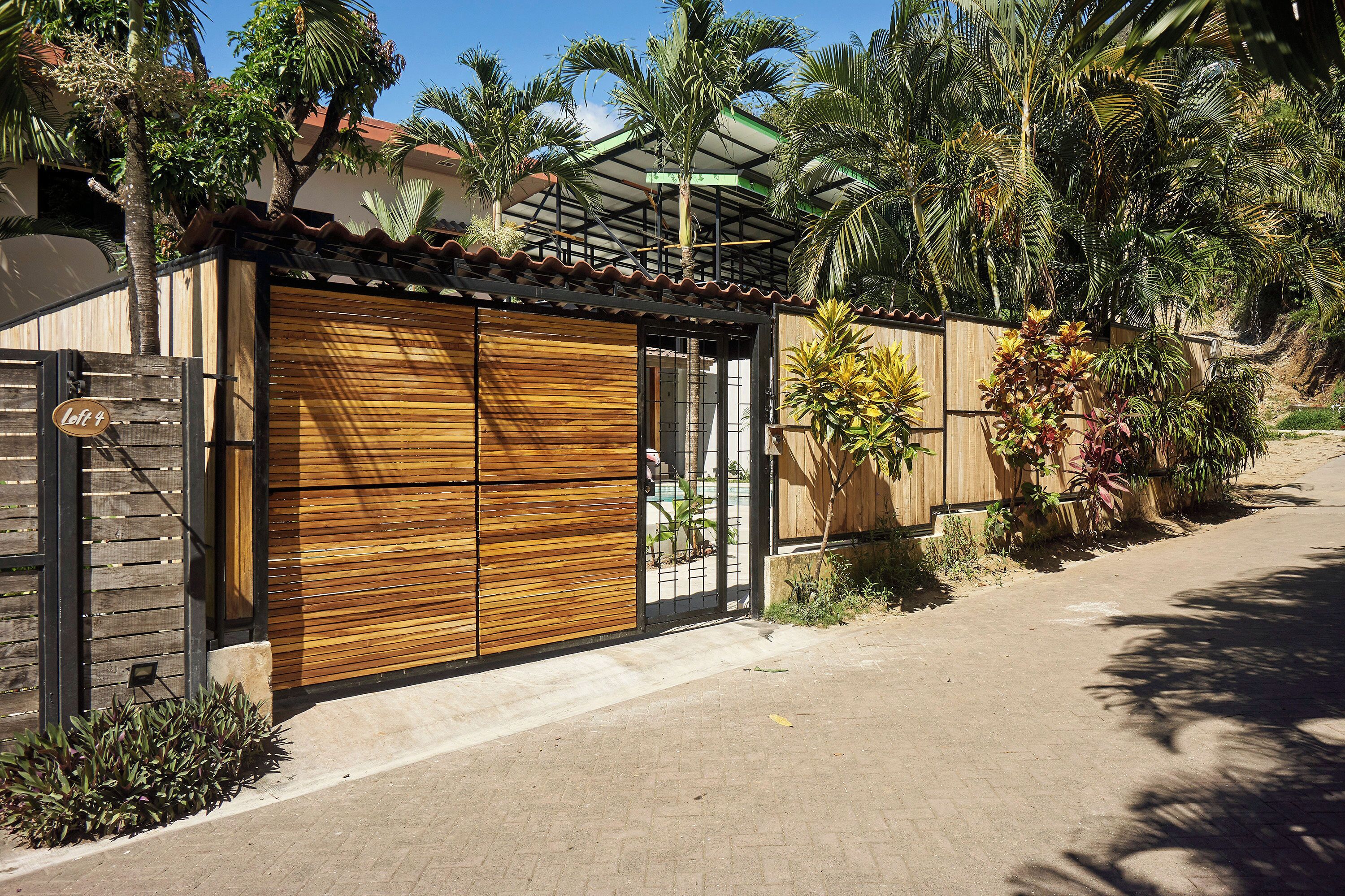 Majoituspaikan sisäänkäynti