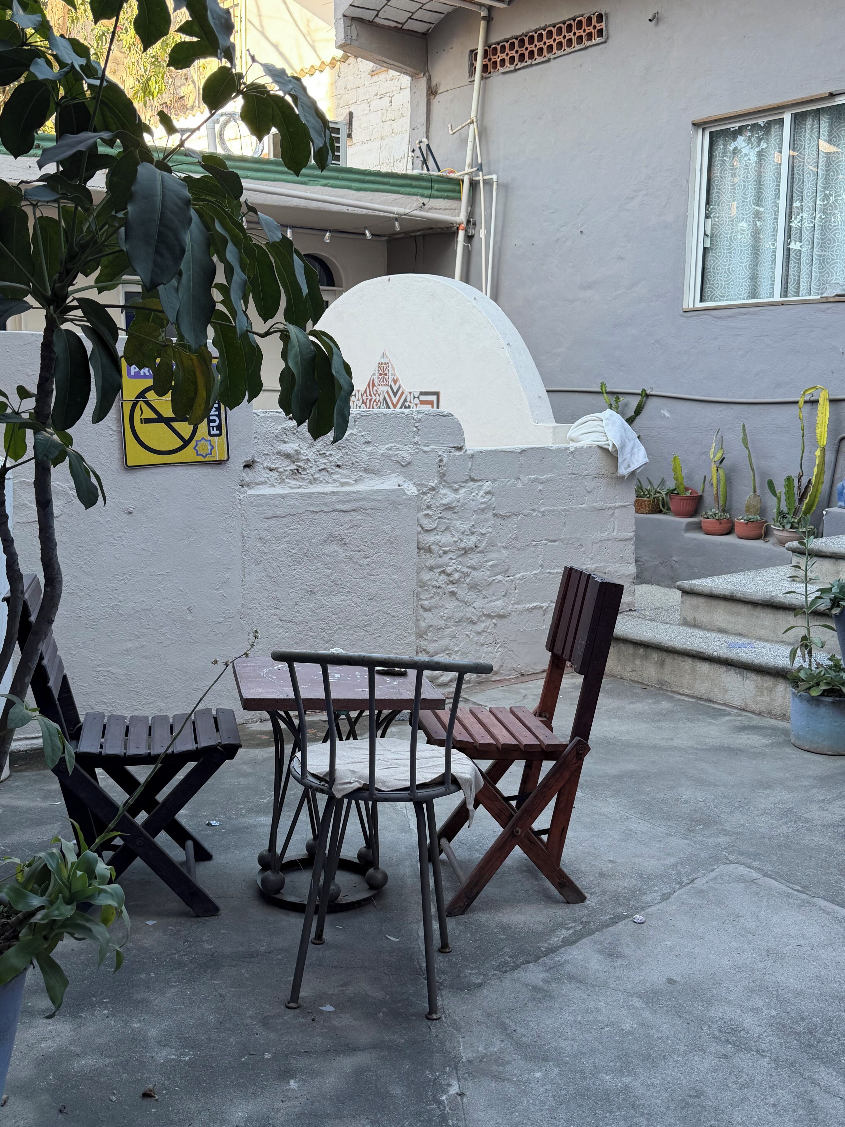 Habitación básica doble | Terraza o patio