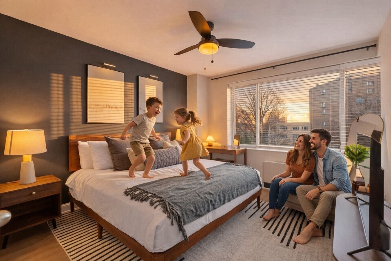 1 bedroom, desk, iron/ironing board, WiFi