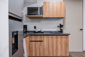 Fridge, microwave, coffee/tea maker, toaster - Departamento 1 Hab, Gran ubicación CDMX (Ciudad de México)