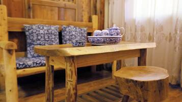 Romantic Double Room, Mountain View | Desk, laptop workspace, blackout drapes, free WiFi