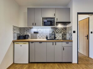 Fridge, microwave, dishwasher, cookware/dishes/utensils - Růžová 3 by Interhome (Ruzova)