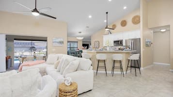 Smart TV, video games, table football, books