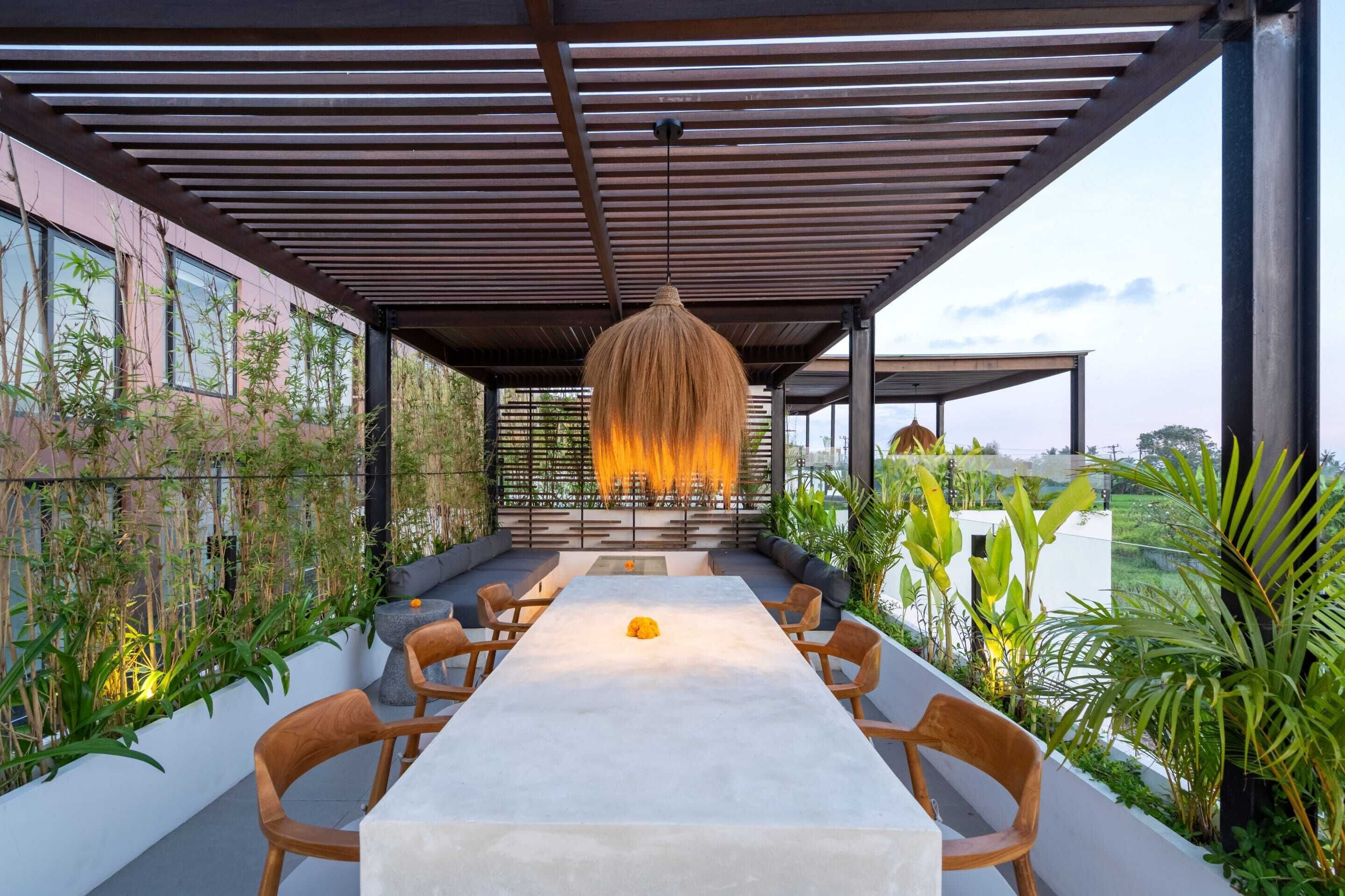 Villa Basic - havsutsikt | Restaurang utomhus