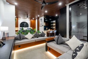 Basic Villa, Sea View | Living area | TV, streaming services