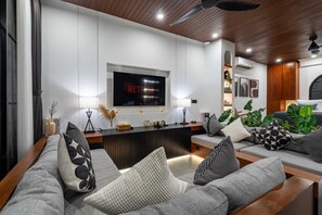 Basic Villa, Sea View | Living area | TV, streaming services