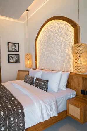 Villa básica | 2 dormitorios, escritorio, espacio para trabajar con un portátil