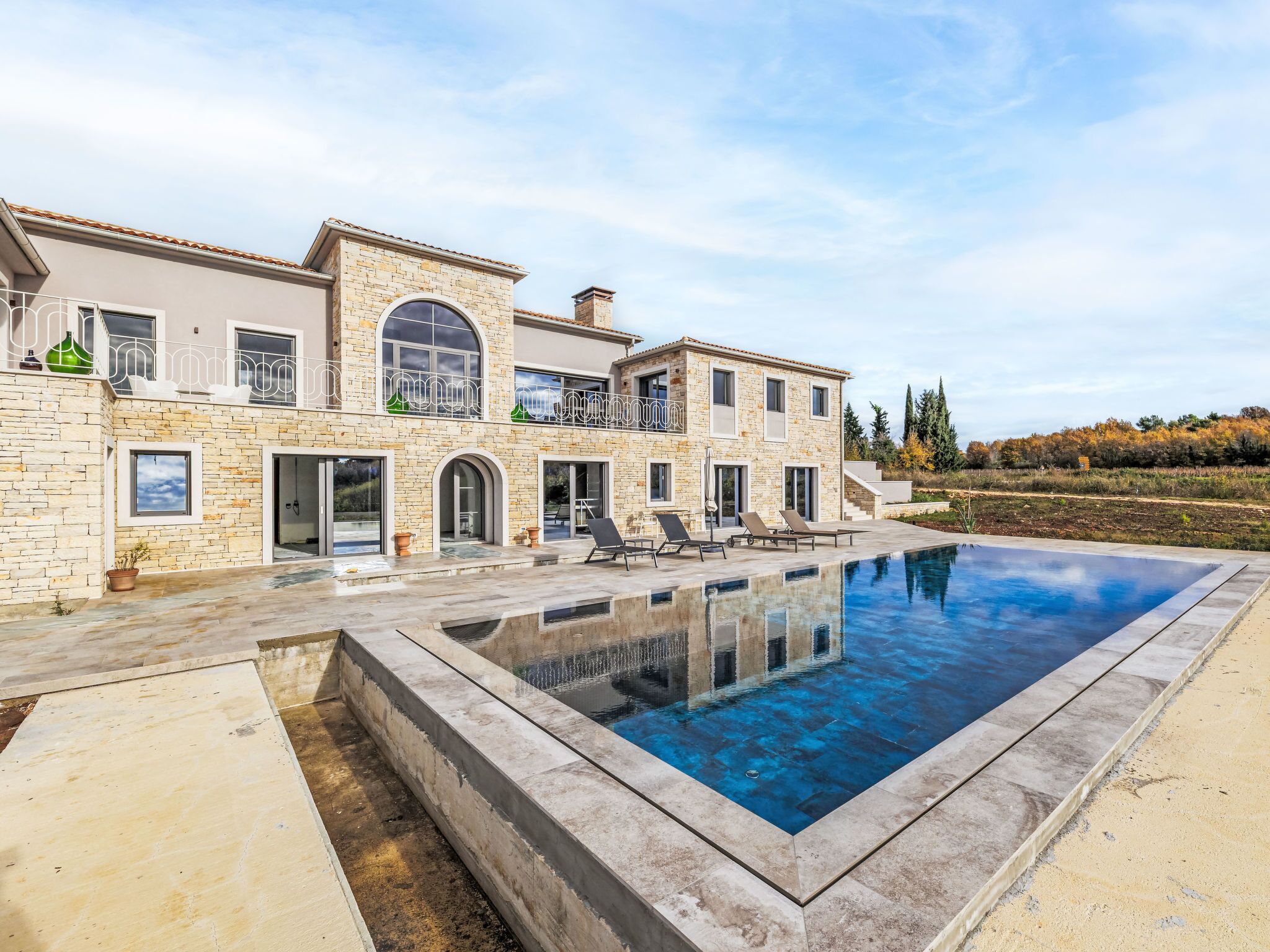 A heated pool