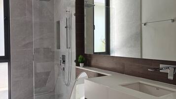Shower, hair dryer, bidet