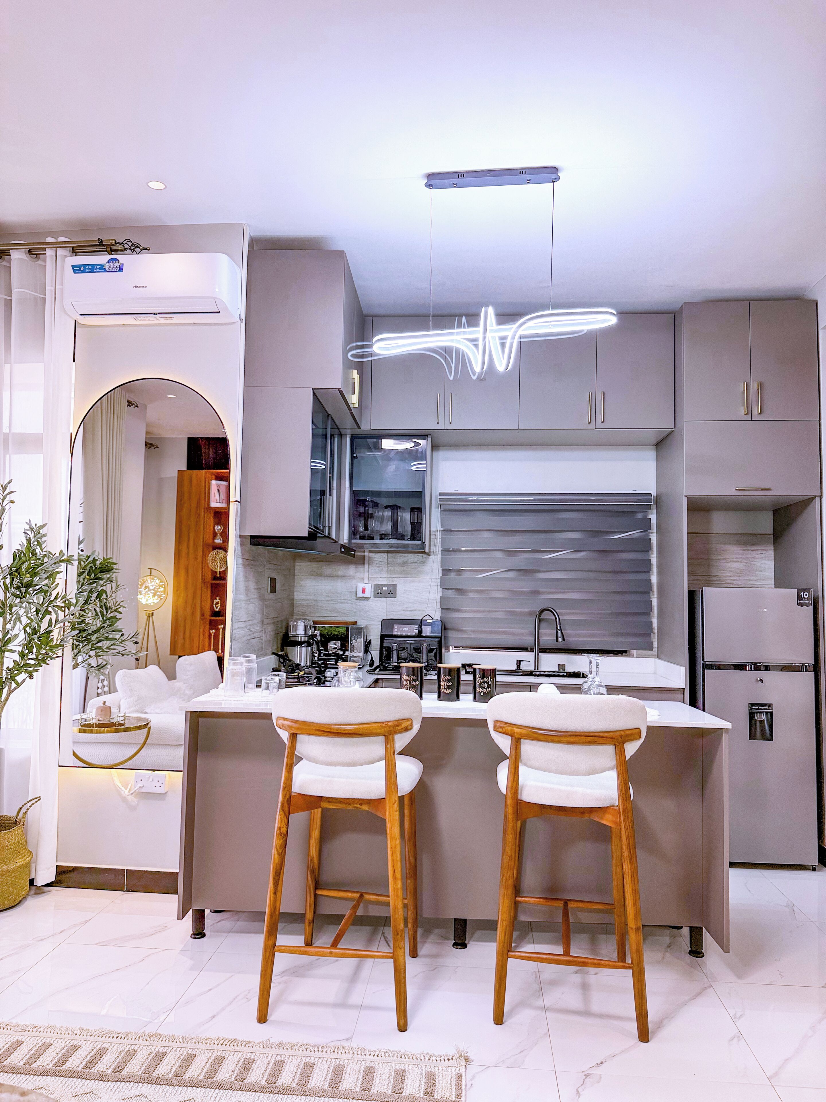 舒适公寓, 阳台, 城市景观 | 私人厨房