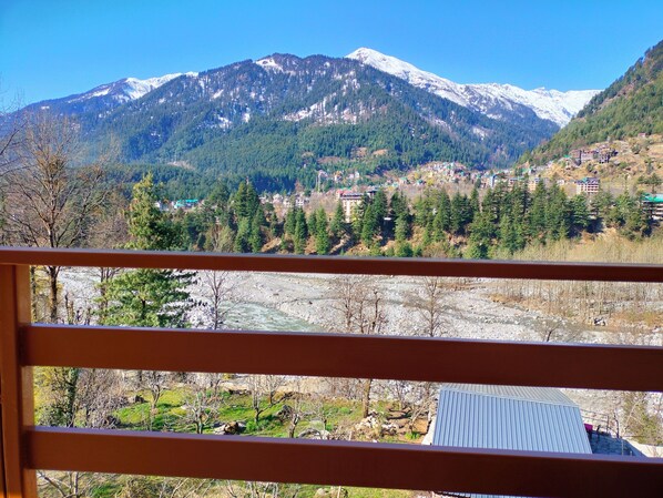 Interior - Mountain View -bedroom, bed & breakfast in welcoming Manali (Manali)