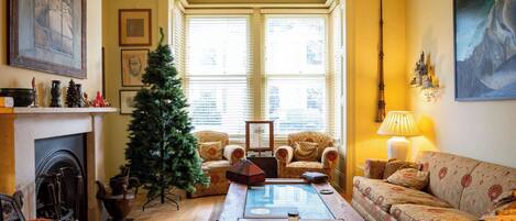 電視、壁爐、DVD 播放機、音響