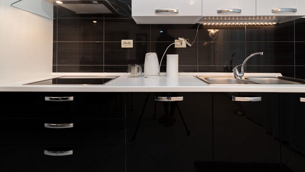 Fridge, microwave, oven, dishwasher - Apartment mit zwei Schlafzimmern und Meerblick by Interhome (Trogir/Okrug Donji)