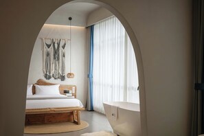 Luxury Double Room, Courtyard View | Living area - TANG House (Wanning)