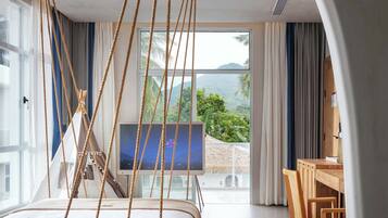 Comfort-Zweibettzimmer, Blick auf den Innenhof | Ausblick vom Zimmer