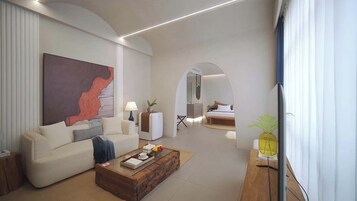 Escritorio, espacio para trabajar con laptop y cortinas blackout 