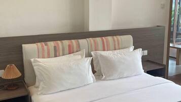Deluxe Villa, Patio, Pool View | In-room safe, free WiFi