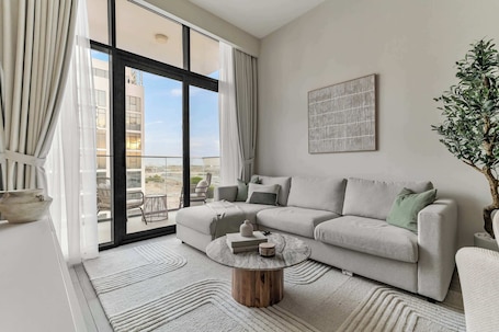 TV. Free housekeeping visits during your stay - StayShort - Sleeps 4 Modern 1BR at Azizi Riviera 47