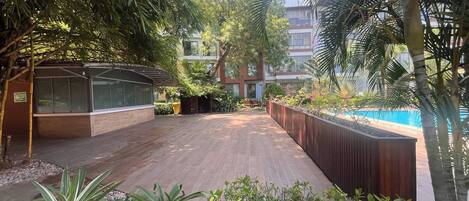 Apartment, 1 Schlafzimmer, barrierefrei, Raucher | Garten