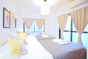 Desk, iron/ironing board, free WiFi, bed sheets