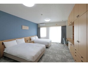 Desk, iron/ironing board, free WiFi, bed sheets - For 2 people Twin room room only / Noshiro City Akita (Noshiro City)