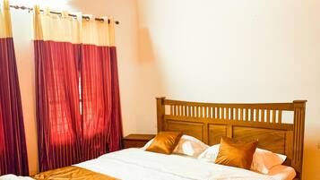 2 bedrooms, bed sheets