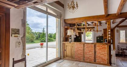 Cozy home in Lonnes with heated swimming pool