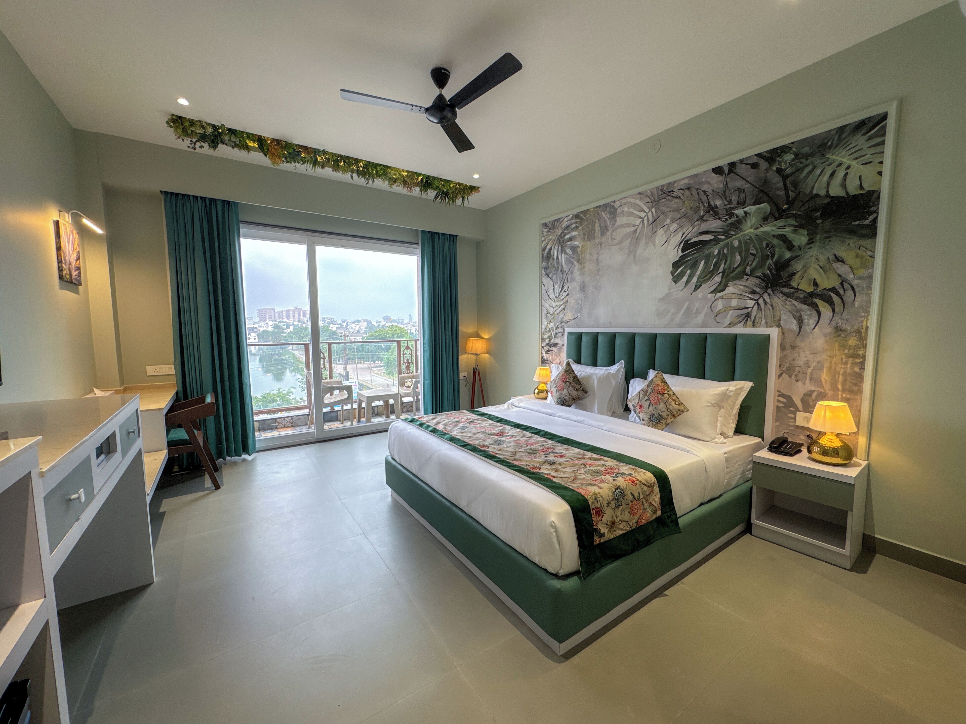 Premium Double Room, Balcony, Lake View | In-room safe, desk, blackout drapes, soundproofing