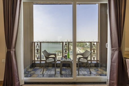 Luxury Lake View Room with Balcony | Balcony. Lakeside Leisure A Lake View Hotel
