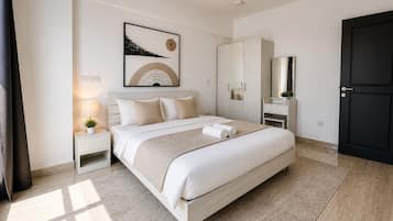 2 bedrooms, iron/ironing board, WiFi, bed sheets