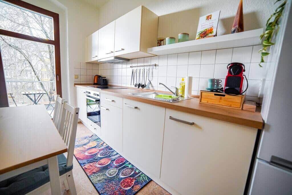 Fridge, stovetop, cookware/dishes/utensils