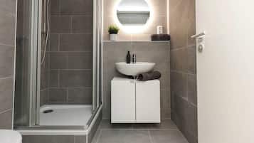 Shower, hair dryer