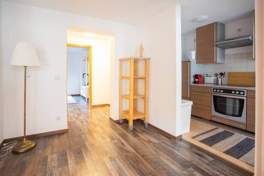 Fridge, stovetop, coffee/tea maker, cookware/dishes/utensils