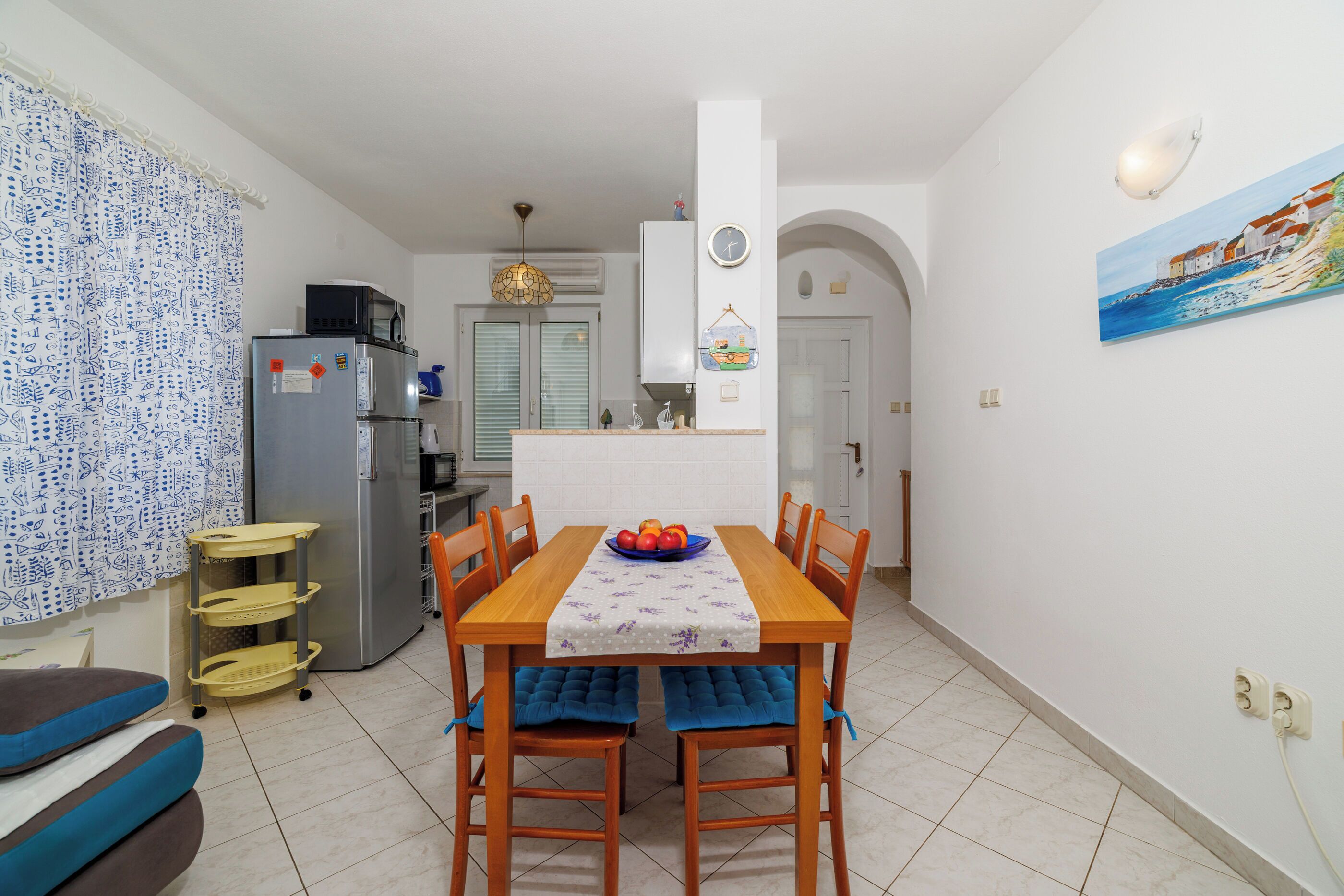 Apartment (A1) | Eigene Küche | Kühlschrank, Mikrowelle, Ofen, Herdplatte