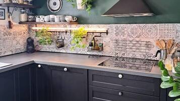 Apartment (A1) | Private kitchen | Fridge, oven, stovetop, dishwasher