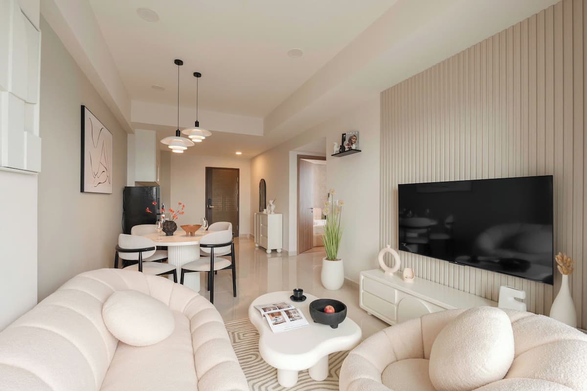 슈피리어 아파트 | 거실 공간 | 평면 TV