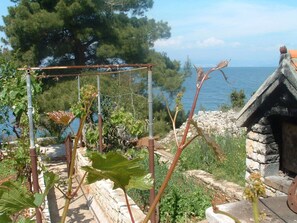 Terrace/patio - Apartments Zlatko Slobodan (Solta)